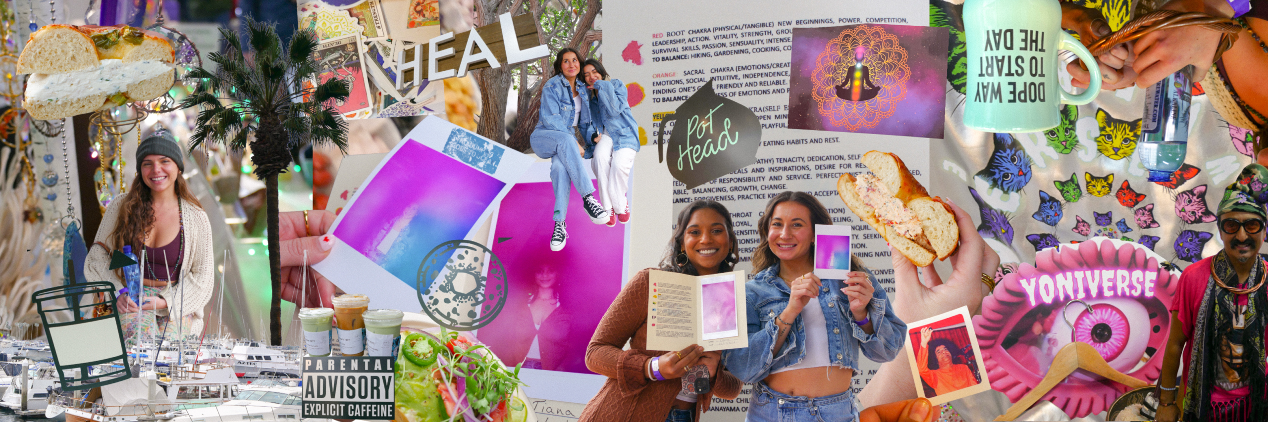 Digital collage of Psychic Healing and Arts Fair