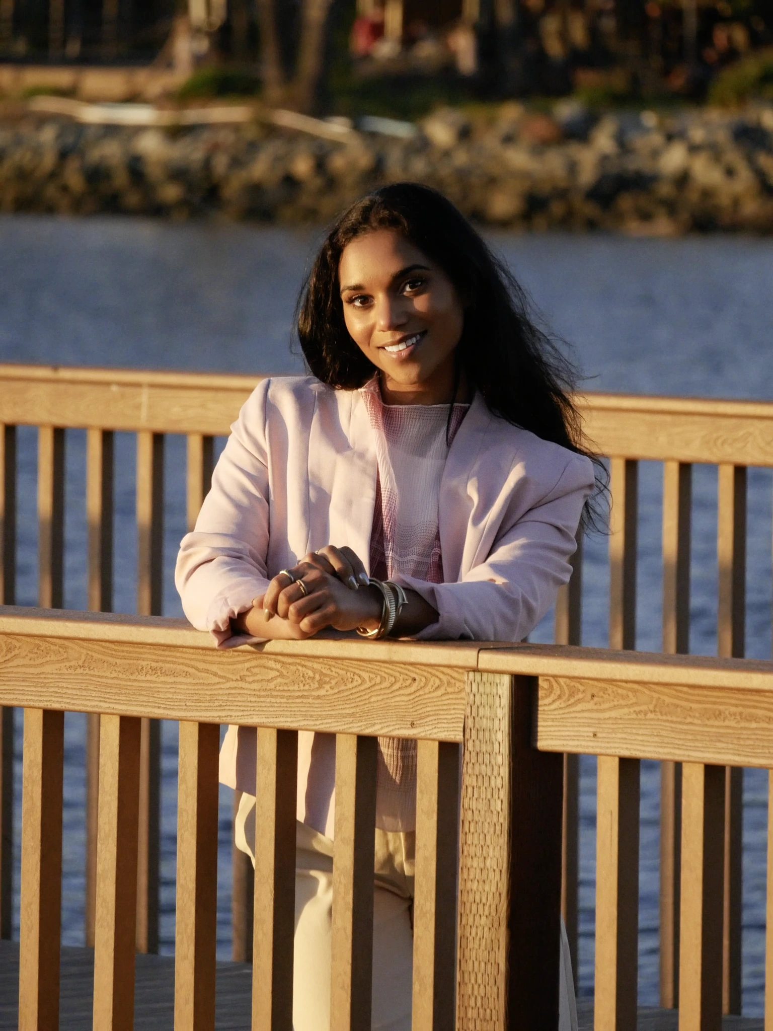 Tiana Liss at the San Diego waterfront